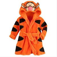 babby boy and girl velvet cartoon animal bath robe sleepwear