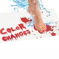 New Arrival 40*70cm Halloween Bloody Footprints Color Changing Non-slip Bath Mats