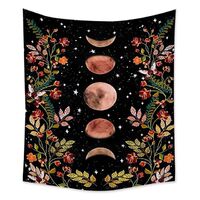 Moon Tapestry Wall Hanging Psychedelic Galaxy Night Sky Hippie Boho Wall Cloth Carpet Yoga Beach Tapestries