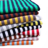 180gsm yarn dyed cotton and spandex strip fabric for thin summer dress making material Jersey Knit Strip Fabric