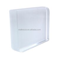 Wholesale DIY Blank Crystal Photo Frame Personalized Custom Rounded Rectangle Sublimation Crystal Free Transfer Pattern