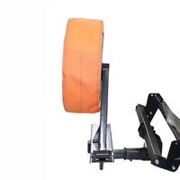 Low cost spare tire/tire holder, bracket made of powder-coated metal, compatible with all off-road vehicles, buy from manufacturer