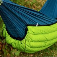 Outdoor 0 degree duck down hammock camping thermal insulation quilt/sleeping bag