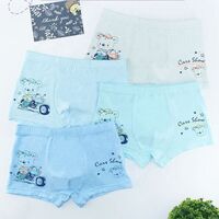 4 children's underwear modal boxer briefs middle and big children's students summer ice silk children's underwear