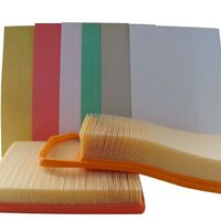 Wood pulp air filter paper for vehicles