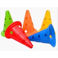 Sport Soccer Soccer Training Cone With Hole Traffic Safety Cone 30cm Orange/Yellow/Red/Green/Blue