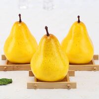 Yellow Faux Pear Home Garden Decor Faux Fruit Festival and Party Supplies Simulated Pear Ornament