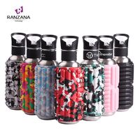 Stainless Steel Color Sports Water Bottle Customized Gym Fitness Muscle Massage Yoga Foam Roller Water Bottle