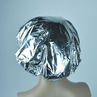 Shower lid with aluminum foil