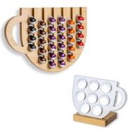 Wooden capsule rack coffee pod storage rack nespresso capsule rack wall