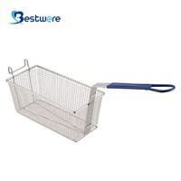 Kitchen Supplies Bread Mesh Colador De Malla Rectangular Fried Chicken with Stainless Steel Hole Basket for French Fries Potato Basket