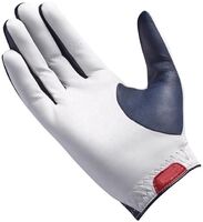 Anti-slip golf gloves Cabereta white and blue leather gloves