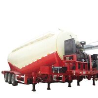 40 Ton V Type Bulk Cement Tank Trailer 3 Axle Fly Ash Cement Bulk Truck Silo Tanker Pneumatic Semi Truck Trailer For Sale