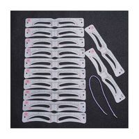 Professional Quality Makeup Tools 12 Brow Model Drawing Guide Card Kit