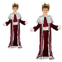 Children Boys Girls Luxury Medieval King Wise Christmas Fancy Dress Robe Costume CA2442