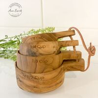 Mango wooden measuring cups of the best quality for gifts