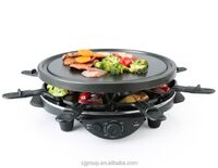 8 people round rotary barbecue grill XJ-8K113BO