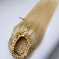 HanF Best Selling 100% Indian Virgin Hair Extensions Remy Drawstring Ponytail