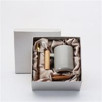 Wholesale Hensin Turi wooden, hand-insulated ceramic, hand-insulated, Nordic-style coffee with logo