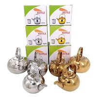 Wholesale Stainless Steel Gold Plated Kettle Retro SS Kettle Whistle Kettle