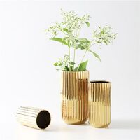 Ceramic vase home decor modern luxury gold vase for center flower