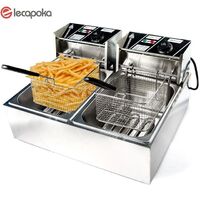 Potato Chips Chicken Machine Used Potato Chips Buy Fat 2 Cans Dual Counter Industrial Commercial Electric Fryer