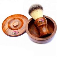 Luxury Men's Shaving Kit Wooden Shaving Bowl Brush and Stand