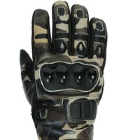 Touch Screen Leather Hunting/Shooting Men's Carbon Fiber Knuckle Protection Gloves