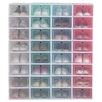 Wholesale Cheap Simple Convenient Durable Storage Stackable Plastic Transparent Shoe Box