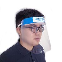 Customized face shield transparent pvc face shield mask anti-fog semi-medical mask face shield