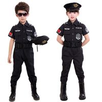 Kids Halloween Men's Costume Kids Party Carnival Uniform 100-160cm Boys Army Men's Cosplay Costume Set