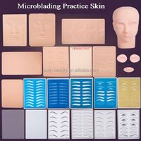 3D eyebrow tattoo makeup silicone practice eyebrow tattoo skin micro blade permanent makeup