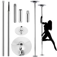 FITNESS 360 Stripper Pole Dance Spinning Detachable Home Fitness Workout Training Dancing Pole