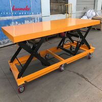 Roller top foot pump hydraulic manual lift table, can be customized