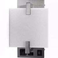 2018 ETL USA PCB Wall Light 2 Lights Hotel Bedroom Wall Mount Light with Switch and USB and Outlet LED Hotel Wall Light