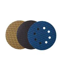 Green diamond-shaped sand back pile 5 inch 8-hole back pile tray sandpaper flocking sandpaper back pile tray sandpaper grinding disc