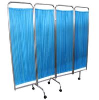 Hot sale YK-K042 hospital ward bedside 2 3 4 panel folding screen hospital/stainless steel hospital ward screen