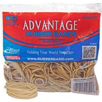 Thick Rubber Band - Size #32 - 1/2 lb Bag - Approx. 350 Strips - 3" x 1/8" - Natural Crepe Elastic Loop School Office