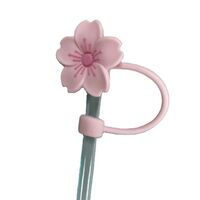 Straw Head Cute Flower Sign Silicone Straw Straw Straw Straw Straw Sleeve Protector Splash Cup Custom Wholesale