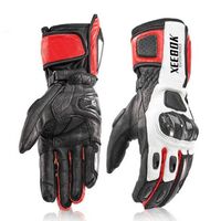 Full leather racing gloves for hand safety