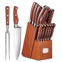 OEM/Wholesale 8 Inch 3cr13/5cr15/Germany 1.4116 Stainless Steel Kitchen Knife with Parka Wooden Handle Chef Knife