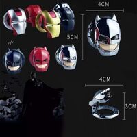 Iron Man Car Interior Engine Ignition Start Stop Button Switch Button Cover Decorative Sticker 3D Car Interior Accessories