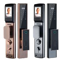 Electronic door lock electronic fingerprint, fully automatic and modern with new design, intelligent door locking with smart camera