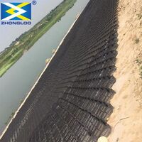 Rolled geotextile with HDPE geocell gravel mesh for soil stabilization mesh for slope protection