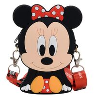 Cute Medium Messenger Bag Silicone Doll Student Teen Cartoon Cute Wallet Mickey Mouse Coin Purse