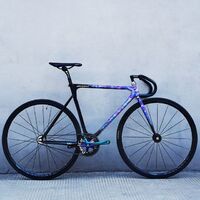 MONTANA imitation carbon fiber putty rack fixed gear bike school student fixie bike fixed bike