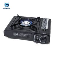 HOMFUL Garden Auto Ignition Stove Portable Outdoor Camping Butane Gas Stove with Carrying Case