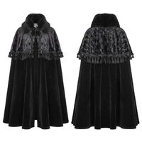 PUNK RAVE WLY-076 retro clothing style hooded cosplay cape cape coat