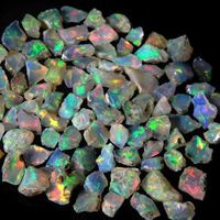 Natural Unprocessed Ethiopian Fire Opal Rough Semi Precious Stone Price Per Gram