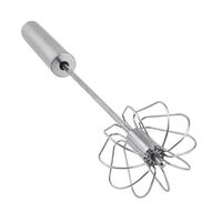 Cream baking egg beater rotary wire egg beater egg beater semi-automatic egg beater kitchen accessories hand mixer stainless steel